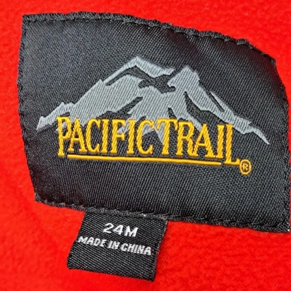 Pacific Trail Red Fur Lined Jacket  Size 2T O784